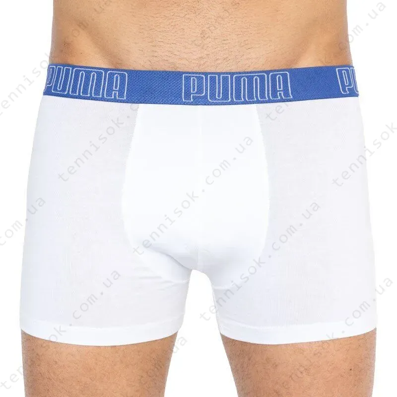 Трусы Puma Bold Stripe Boxer 2-pack Blue/Black/White