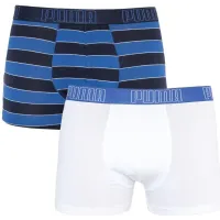 Трусы Puma Bold Stripe Boxer 2-pack Blue/Black/White