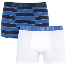 Трусы Puma Bold Stripe Boxer 2-pack Blue/Black/White