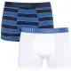 Трусы Puma Bold Stripe Boxer 2-pack Blue/Black/White
