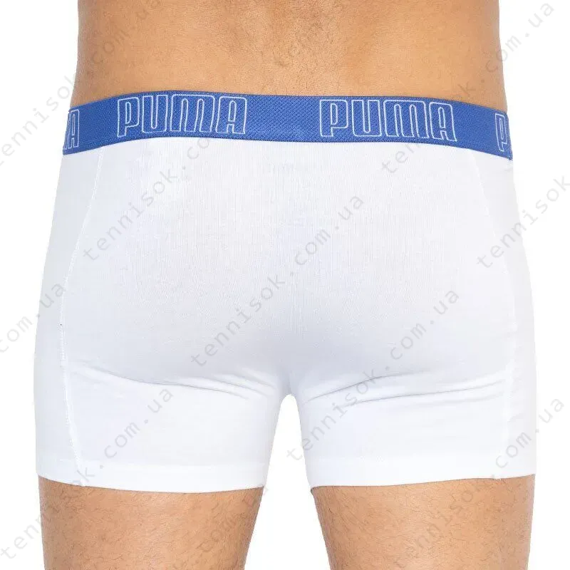 Трусы Puma Bold Stripe Boxer 2-pack Blue/Black/White