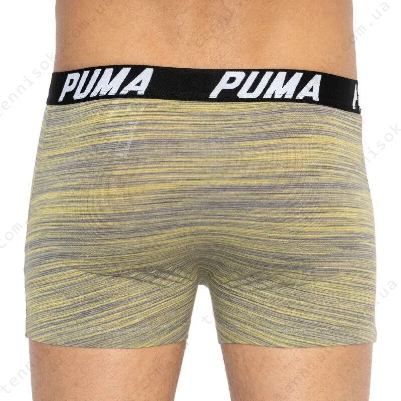 Трусы Puma Bold Stripe Boxer 2-pack Gray/White