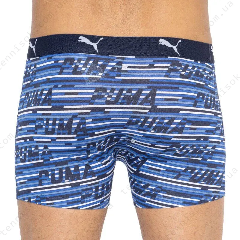 Труси Puma Logo AOP Boxer 2-pack Blue