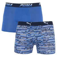Труси Puma Logo AOP Boxer 2-pack Blue