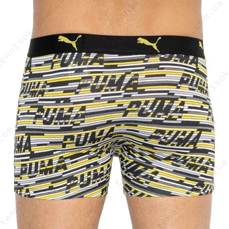 Труси Puma Logo AOP Boxer 2-pack Yellow/Gray