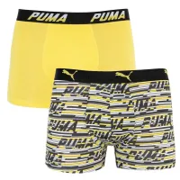Труси Puma Logo AOP Boxer 2-pack Yellow/Gray