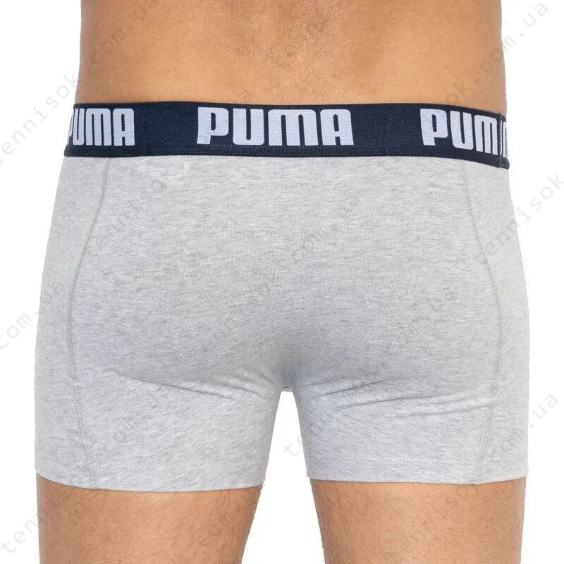 Трусы Puma Statement Boxer 2-pack Blue/Gray