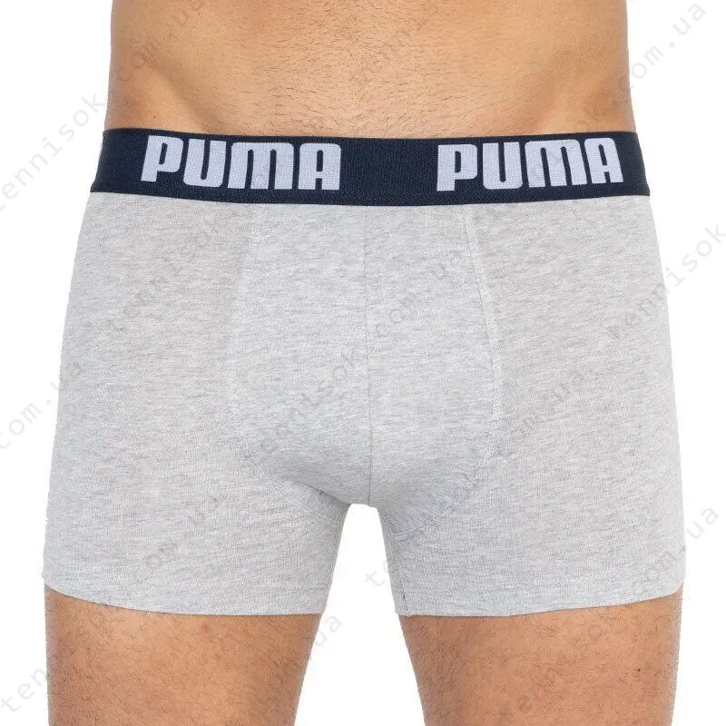 Трусы Puma Statement Boxer 2-pack Blue/Gray