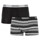 Трусы Puma Worldhood Stripe Trunk 2-pack Black/Gray/White