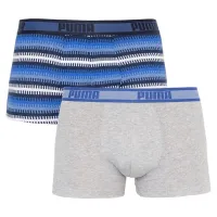 Трусы Puma Worldhood Stripe Trunk 2-pack Gray/Blue