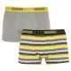 Трусы Puma Worldhood Stripe Trunk 2-pack Gray/Yellow