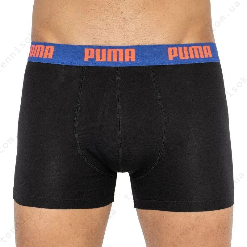 Трусы Puma Basic Boxer 2-pack Black/Blue
