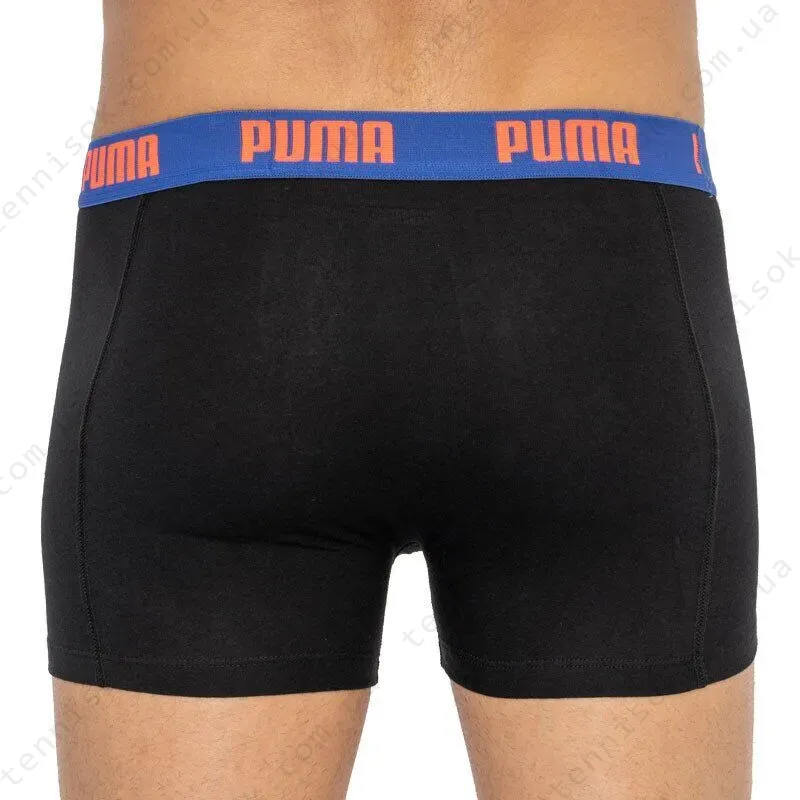 Трусы Puma Basic Boxer 2-pack Black/Blue