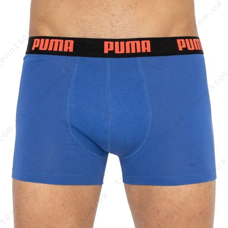 Трусы Puma Basic Boxer 2-pack Black/Blue