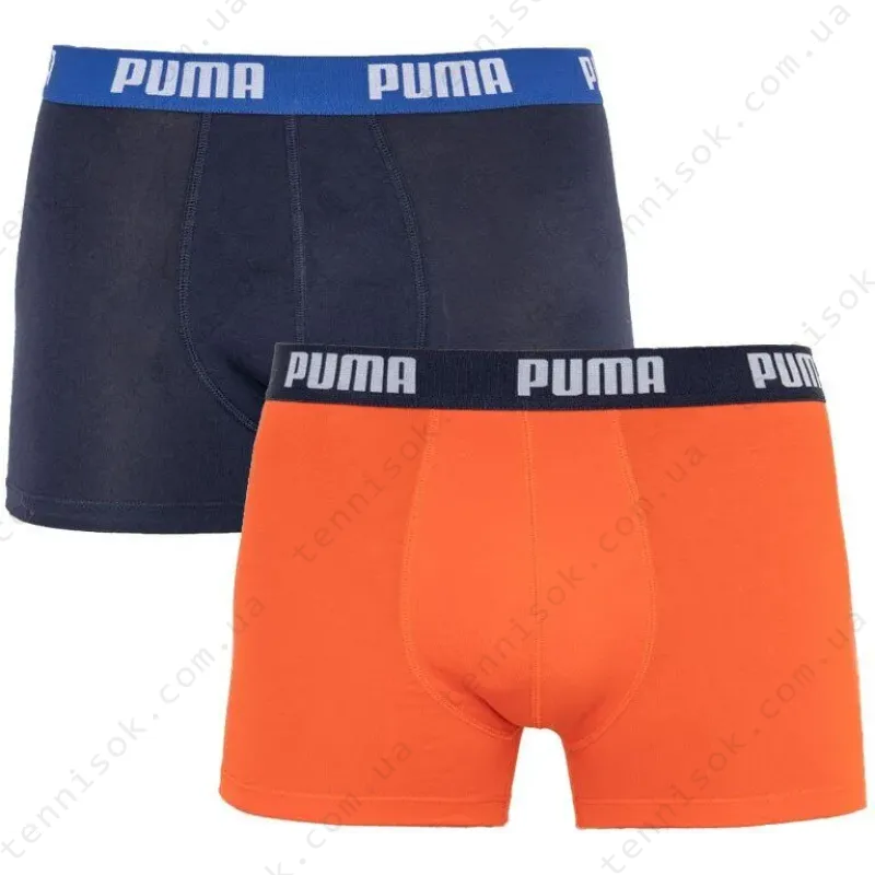 Трусы Puma Basic Boxer 2-pack Blue/Orange