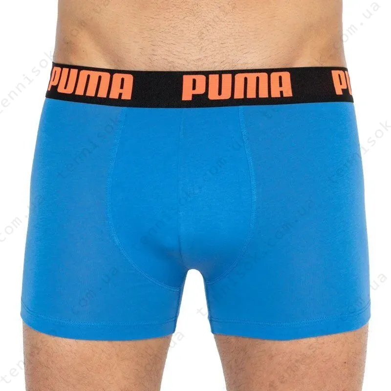 Трусы Puma Statement Boxer 2-pack Black/Blue
