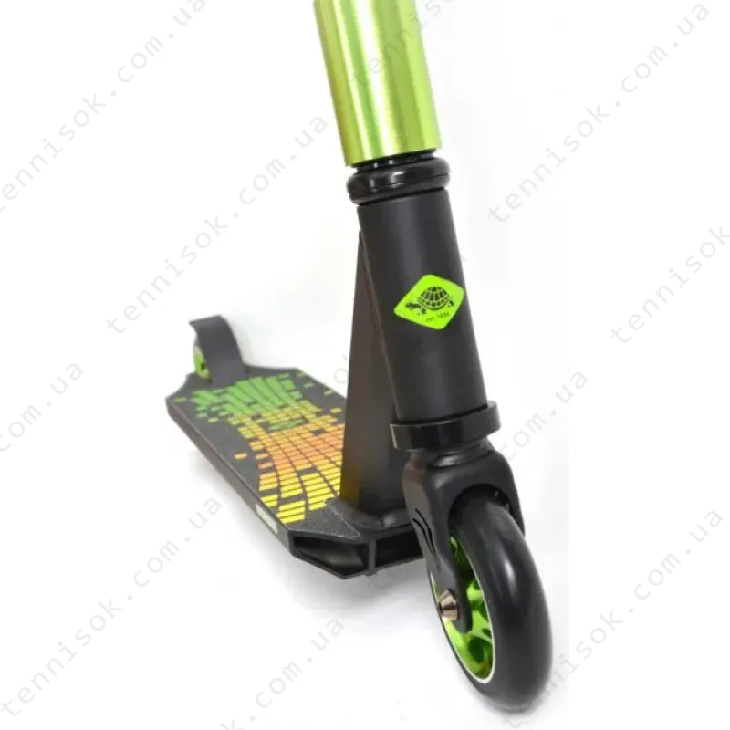 Самокат трюковий Schildkrot Kickless Sunset Black/Green