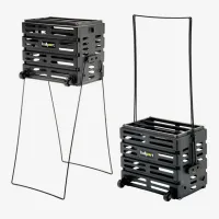 Корзина для тенниса Unique Ballport Deluxe-long Handles 80 Black