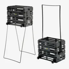 Корзина для тенниса Unique Ballport Deluxe-long Handles 80 Black