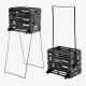 Корзина для тенниса Unique Ballport Deluxe-long Handles 80 Black