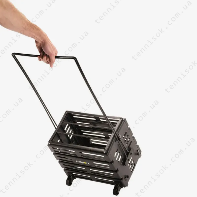 Корзина для тенниса Unique Ballport Deluxe-long Handles 80 Black