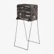 Корзина для тенниса Unique Ballport Deluxe-long Handles 80 Black