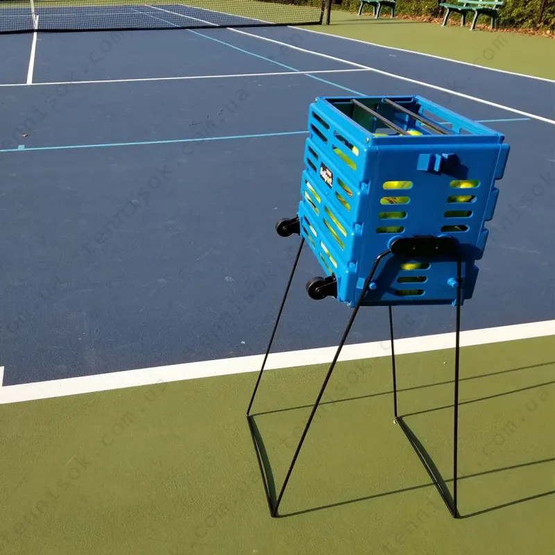 Корзина для тенниса Unique Ballport Deluxe-long Handles 80 Blue