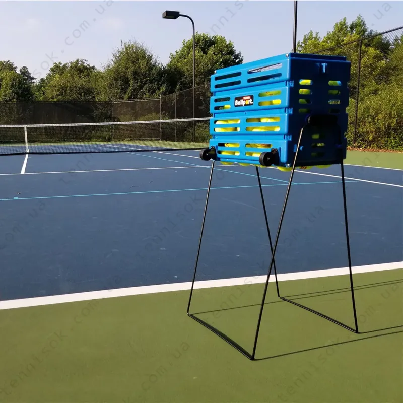 Корзина для тенниса Unique Ballport Deluxe-long Handles 80 Blue