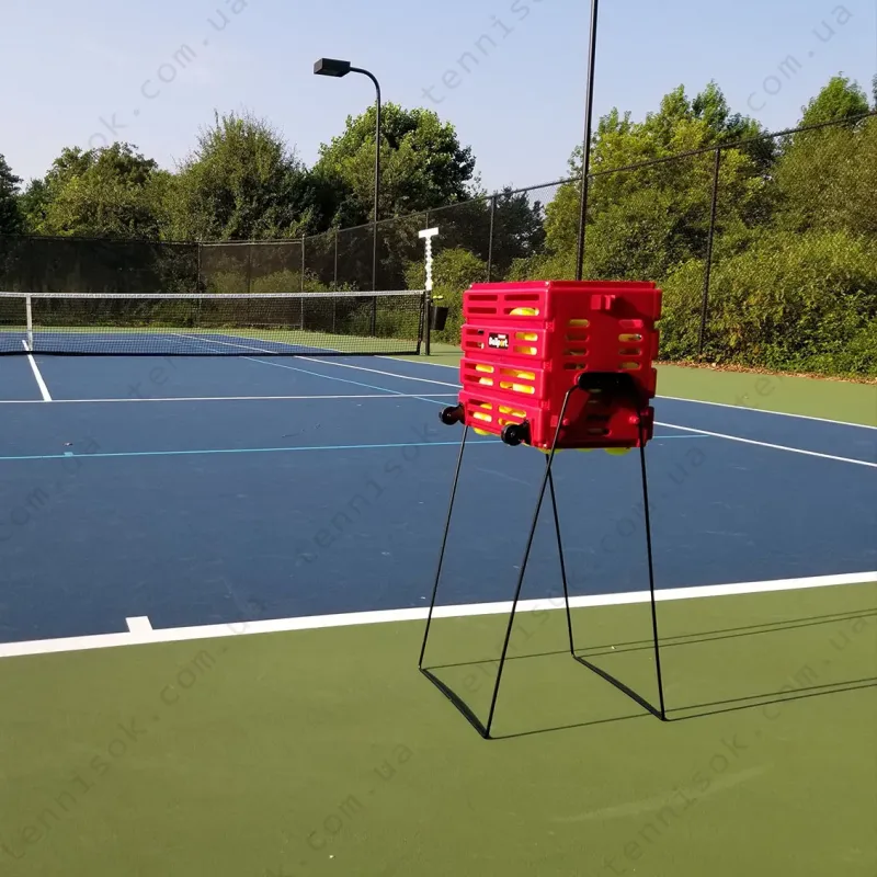Корзина для тенниса Unique Ballport Deluxe-long Handles 80 Red