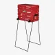 Корзина для тенниса Unique Ballport Deluxe-long Handles 80 Red