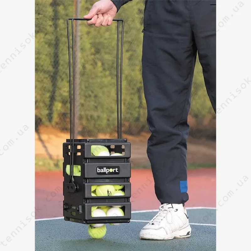 Кошик для тенісу Unique Sampras Ball Port 36 Black