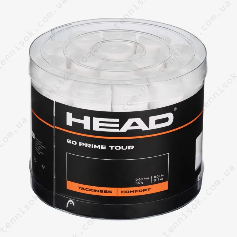 Намотки Head Prime Tour Overgrip 60 pcs Pack WH