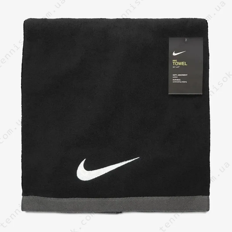 Полотенце Nike Fundamental Towel Large Black/White 60x120см