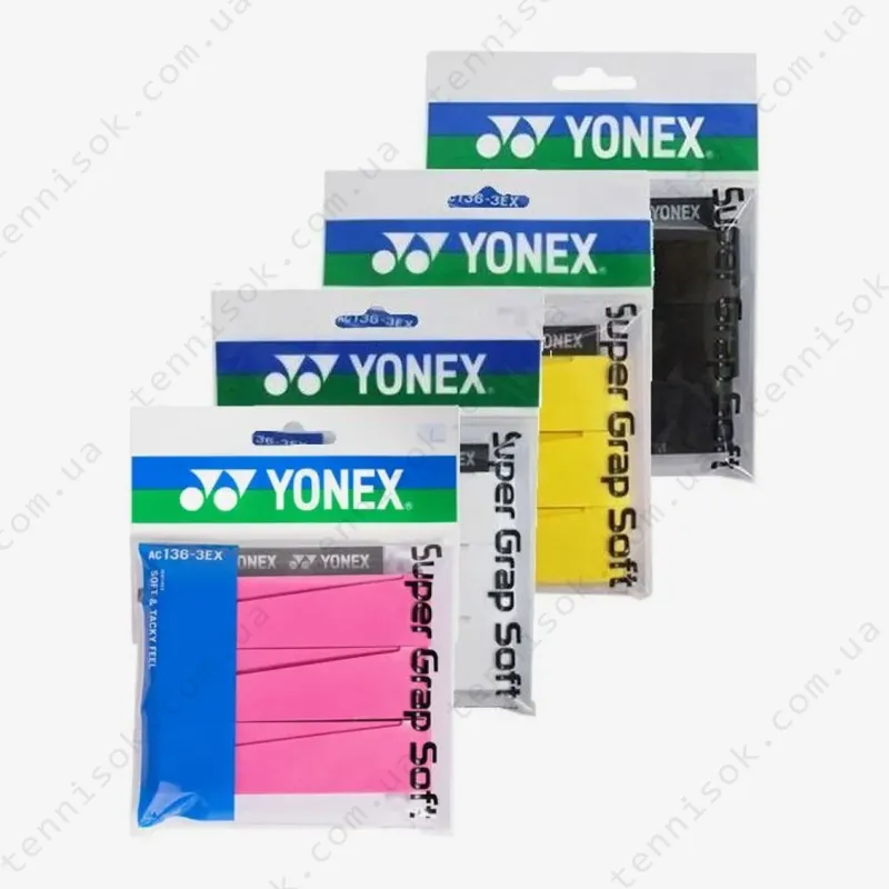 Намотки Yonex AC136EX Super Grap Soft White 3pcs