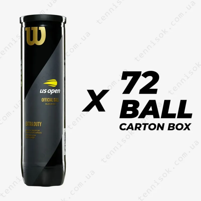 Тенісні м'ячі Wilson US Open Extra Duty 72ball