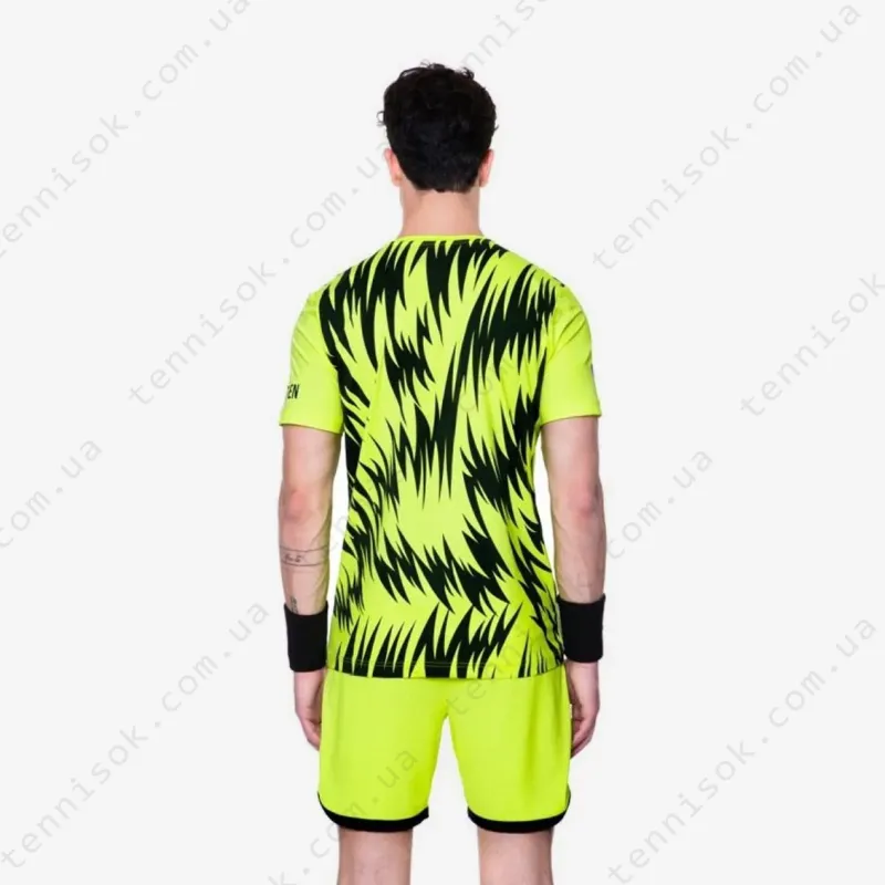 Теннисная футболка Hydrogen Scratch Fluo Yellow T00414-724