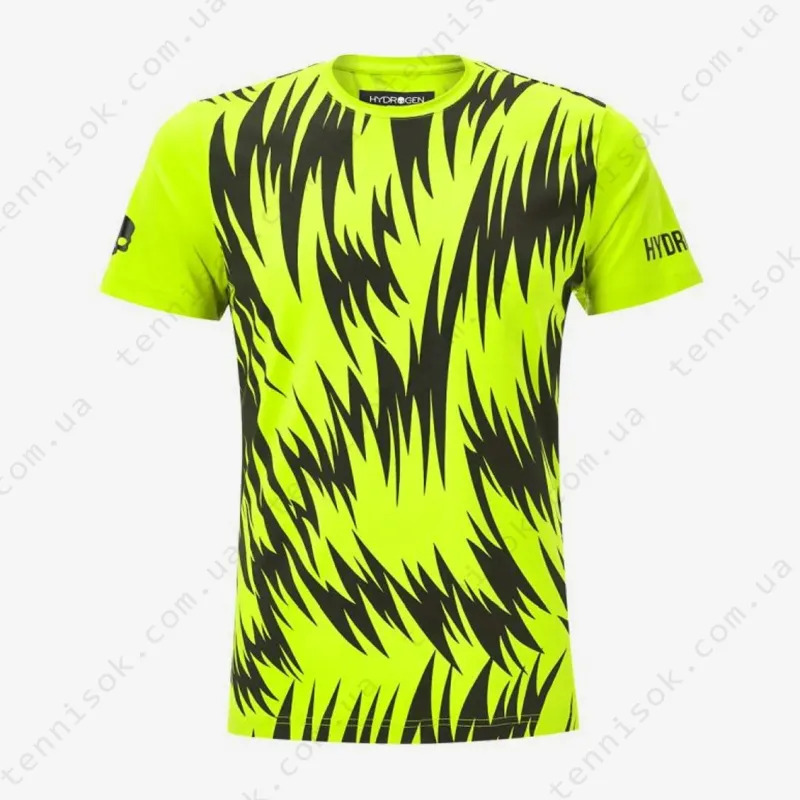Теннисная футболка Hydrogen Scratch Fluo Yellow T00414-724