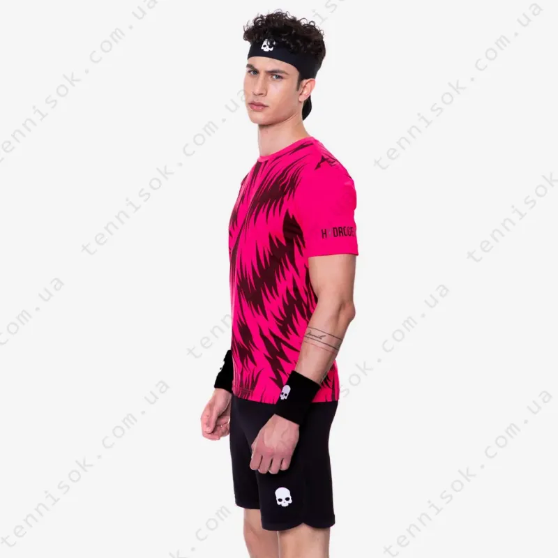 Теннисная футболка Hydrogen Scratch Tech Tee Pink T00414-723