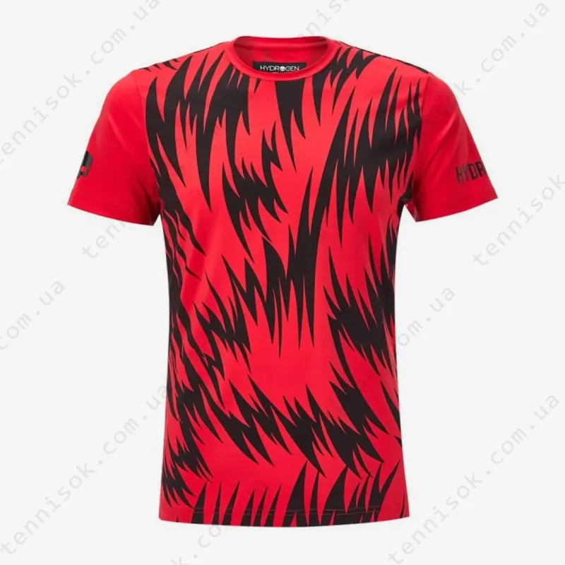 Теннисная футболка Hydrogen Scratch Tech Tee Red T00414-002