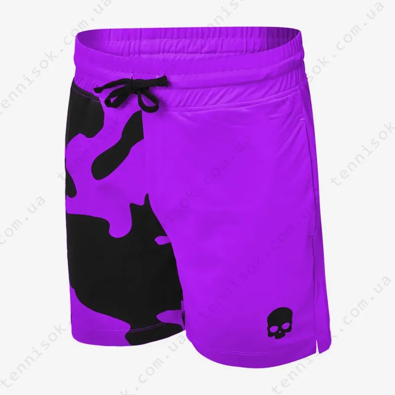 Теннисные шорты Hydrogen Tech Camo Fluo Purple T00452-006