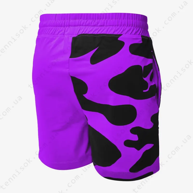 Теннисные шорты Hydrogen Tech Camo Fluo Purple T00452-006