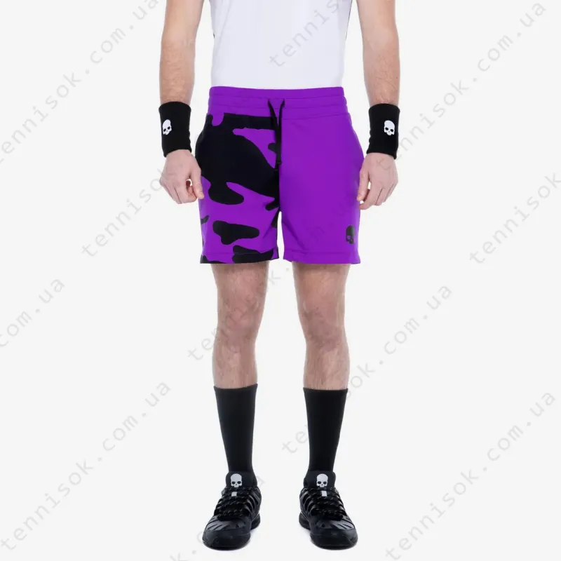 Теннисные шорты Hydrogen Tech Camo Fluo Purple T00452-006