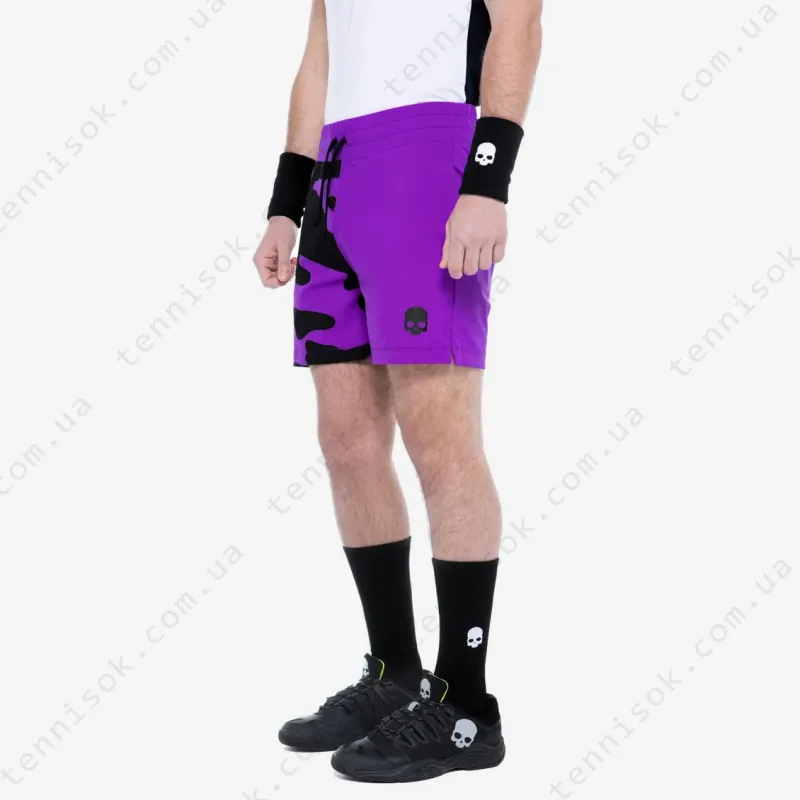 Теннисные шорты Hydrogen Tech Camo Fluo Purple T00452-006