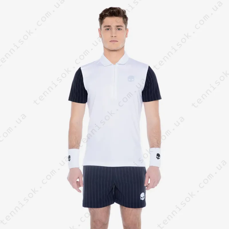 Теннисное поло Hydrogen Tech Zipped Polo T00454-071