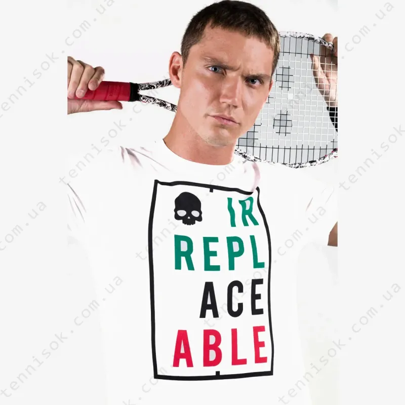 Теннисная футболка Hydrogen Irreplaceable cotton tee T00522-001