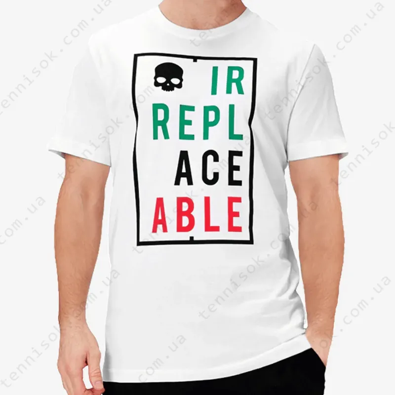 Теннисная футболка Hydrogen Irreplaceable cotton tee T00522-001