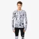 Теннисная футболка с длинным рукавом Hydrogen Printed Second Skin Tee LS R00622-009