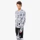 Теннисная футболка с длинным рукавом Hydrogen Printed Second Skin Tee LS R00622-009