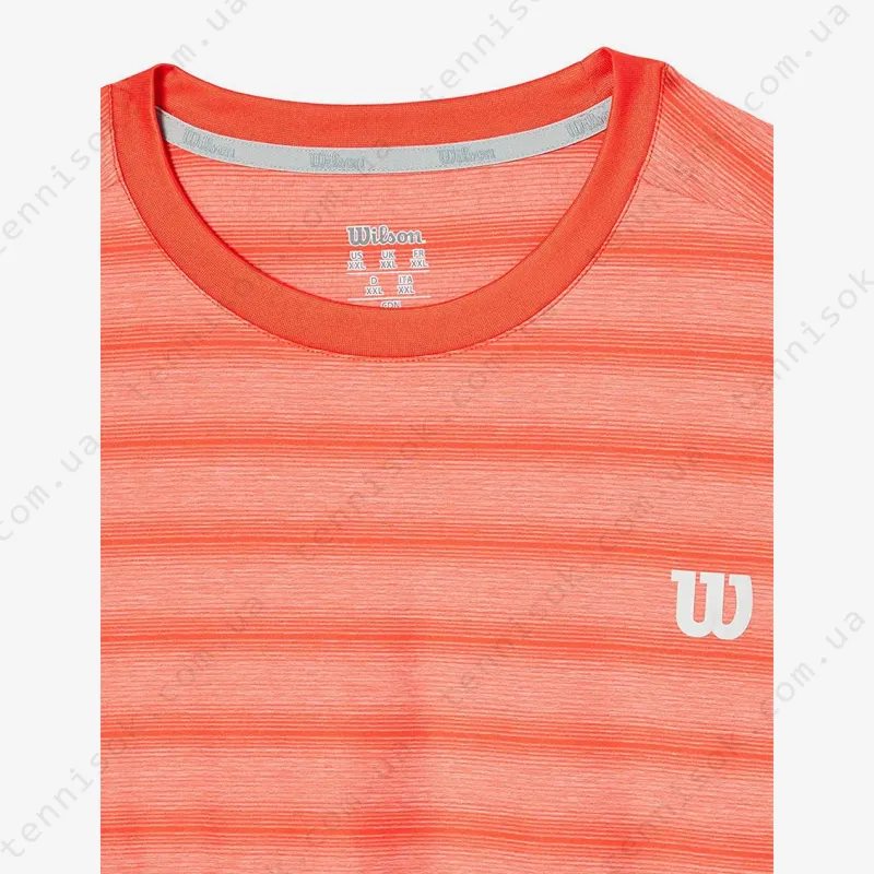Теннисная футболка Wilson Star Blur Crew Fiesta WRA745102