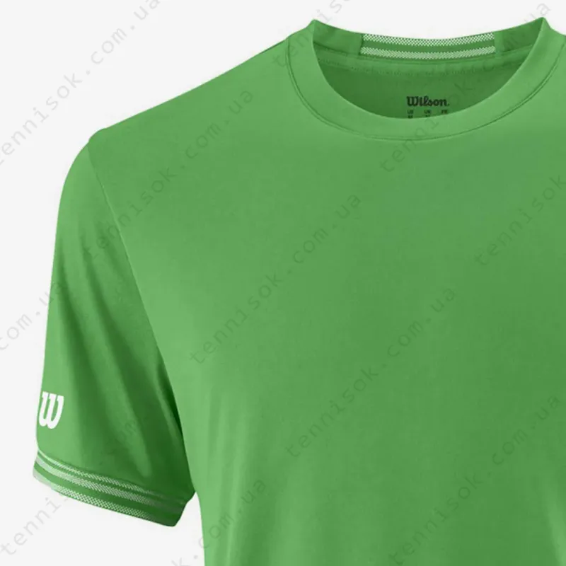 Теннисная футболка Wilson Team Solid Crew Green WRA765303